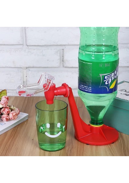 Kırmızı 1 Adet Meşrubat Dağıtıcı Şişe Soda Ters Gazlı Içecek Baş Aşağı Içme Suyu Dağıtım Makinesi Bar Mutfak Gadget (Yurt Dışından)