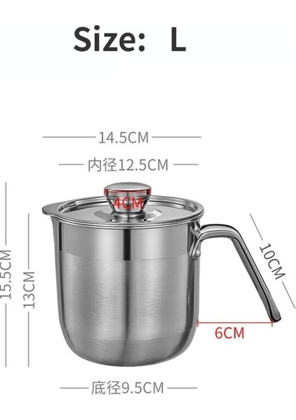 Boyut L 304 Paslanmaz Çelik Yumurta Beyaz Ayırıcı Bebek Maması Yumurta Sarısı Protein Filtresi Ev Yumurta Ayırma Üç Parçalı Set Mutfak Aletleri (Yurt Dışından)