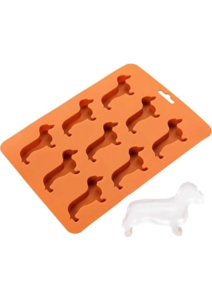 Mavi Dachshund Köpek Buz Küpü Tepsi Silikon Buz Küpü Kalıpları Jöle Bisküvi Çikolata Şeker Pişirme Kalıp (Yurt Dışından) fiyatları