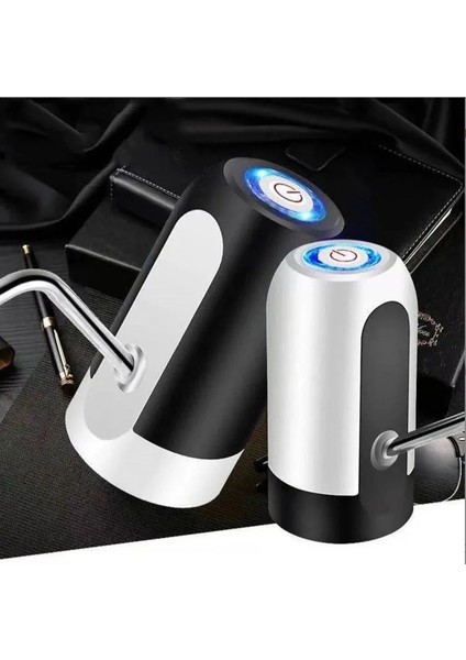 Black1 USB Şarj Edilebilir Şişelenmiş Su Sebili Pompası Elektrikli Mini Entegre Su Pompası Distribütörü Basit ve Hızlı Butik Su Pompası (Yurt Dışından)