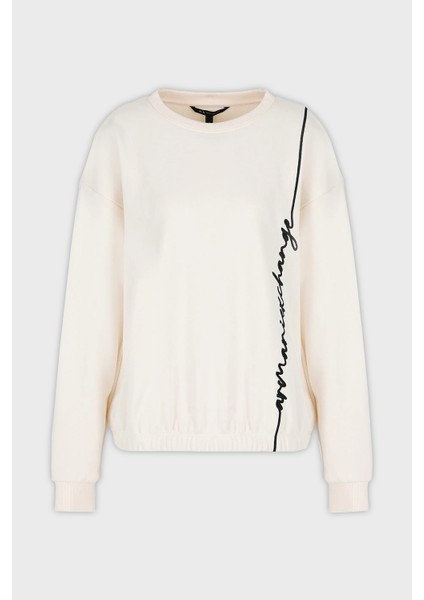 Pamuklu Regular Fit Bisiklet Yaka Sweat Kadın Sweat 6RYM70 Yjbrz 1130 fırsatları