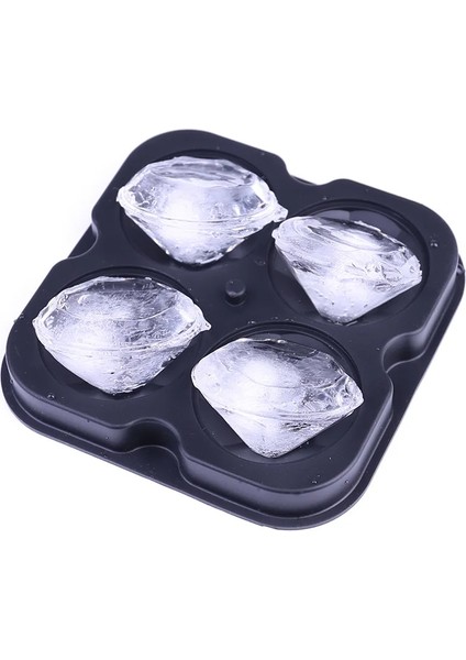 Siyah Yaratıcı Elmas Şekli Silikon Buz Küpü Makinesi 3D Kalıpları Kokteyller Viski Şarap Buz Küpü Tepsi Krem Bakeware Modeli Mutfak Aletleri (Yurt Dışından) indirimleri