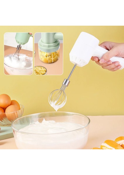 Yükseltme Beyaz 3 Hız Elektrikli Mikser Ev Taşınabilir Gıda Blender Mutfak Yumurta Süt Köpürtücü Kek Yumurta Çırpıcı El Pişirme Yoğurma Mikseri (Yurt Dışından)