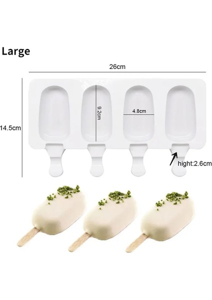 Style2 Silikon Dondurma Kalıp Dıy Çikolata Tatlı Popsicle Kalıpları Tepsi Buz Küpü Makinesi Ev Yapımı Araçları Yaz Parti Malzemeleri (Yurt Dışından)