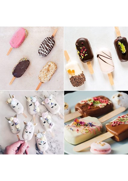 Style2 Silikon Dondurma Kalıp Dıy Çikolata Tatlı Popsicle Kalıpları Tepsi Buz Küpü Makinesi Ev Yapımı Araçları Yaz Parti Malzemeleri (Yurt Dışından)