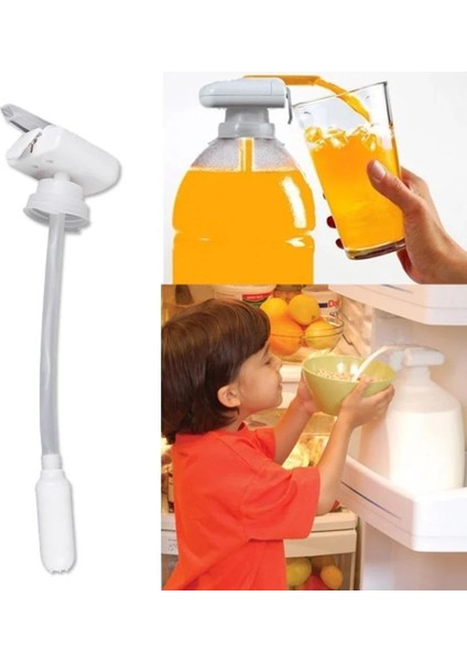 Beyaz Kutulu Otomatik Içecek Dağıtıcısı Elektrikli Su Pompası Ev Portakal Suyu Süt Su Sebili Içme Çeşmesi Basın Pipet Agua (Yurt Dışından)