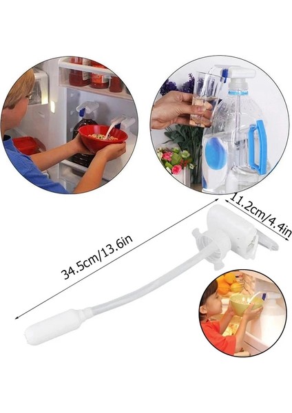 Beyaz Kutulu Otomatik Içecek Dağıtıcısı Elektrikli Su Pompası Ev Portakal Suyu Süt Su Sebili Içme Çeşmesi Basın Pipet Agua (Yurt Dışından)