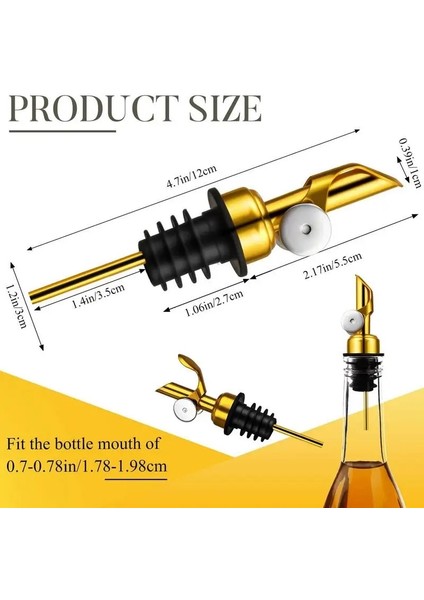 Gümüş Zeytinyağı Dağıtıcı Emzik Paslanmaz Çelik Likör Sirke Dökün Otomatik Saygısız Dökücüler Sızdırmaz Fiş Şişe Tıpası Mutfak Aracı (Yurt Dışından) fiyatları