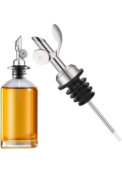 Gümüş Zeytinyağı Dağıtıcı Emzik Paslanmaz Çelik Likör Sirke Dökün Otomatik Saygısız Dökücüler Sızdırmaz Fiş Şişe Tıpası Mutfak Aracı (Yurt Dışından) fırsatları