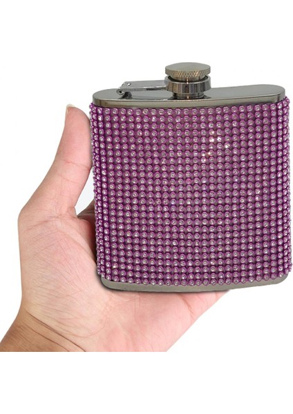 Mavi 180 ml Anti-Damla Cep Şişesi Paslanmaz Çelik Şarap Şişesi Taklidi Çivili Sızdırmaz 304 Yeniden Kullanılabilir Bayanlar Için Özel (Yurt Dışından) indirimleri