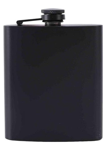 7oz 6oz/7oz/8oz Cep Şişesi Sızdırmaz Paslanmaz Çelik Flagon Şarap Pot Şişesi Likör Için Uygun Mat Siyah Cep Viski Şişesi (Yurt Dışından)