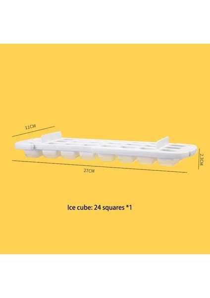 Sadece Kalıp Sarı Silikon Buz Kalıbı ve Saklama Kutusu 2 In 1 Buz Küpü Tepsi Yapımı Kalıp Kutu Seti Maker Bar Mutfak Aksesuarları Mutfak Eşyaları Ev Hool (Yurt Dışından)