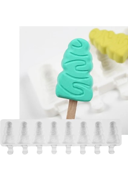 D Çok Stil Silikon Yivli Dimi Dondurma Kalıp Dondurulmuş Çikolata Jöle Kalıp Elmas Popsicle Kutusu Kek Dekor Yapımı Seti Hediyeler (Yurt Dışından) indirimleri