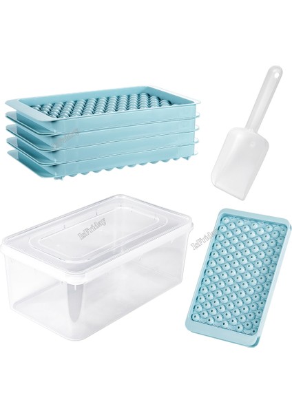 Set 2 Mini Buz Küpü Tepsileri Yükseltilmiş Buz Topu Makinesi Kalıp Minik Ezilmiş Buz Tepsisi Soğutma Içecekleri Için Kahve Suyu Araçları Plastik Bpa Ücretsiz (Yurt Dışından)