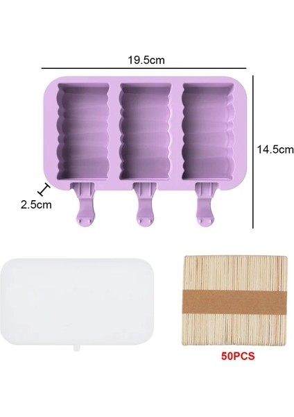 3 Yapı Taşları Silikon Dünyası 8/4/3 Delik Silikon Kalıp Silikon Dondurma Kalıp Popsicle Kalıpları Dıy Dondurma Kalıp Buz Pop Maker Kalıp Buz Tepsisi (Yurt Dışından)