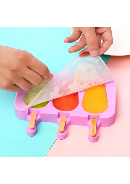 3 Yapı Taşları Silikon Dünyası 8/4/3 Delik Silikon Kalıp Silikon Dondurma Kalıp Popsicle Kalıpları Dıy Dondurma Kalıp Buz Pop Maker Kalıp Buz Tepsisi (Yurt Dışından) fırsatları
