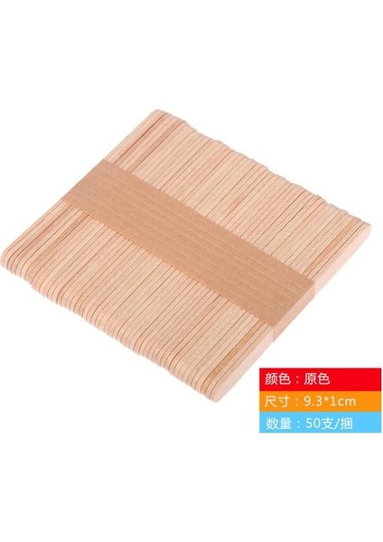 9.3x1 cm 50 Adet/grup Ahşap El Sanatları Dondurma Çubukları Pop Dondurma Çubukları Doğal Ahşap Kek Araçları Dıy Çocuk Işi Sanat El Sanatları Oyuncaklar Buz Kalıbı (Yurt Dışından)
