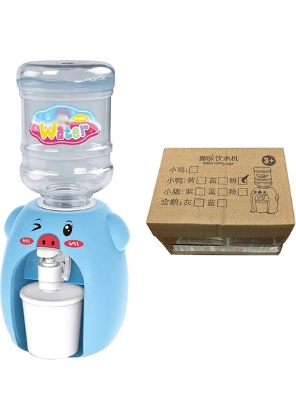 Kutu Paketi-Mavi Mini Su Sebili Bebek Oyuncak Içme Suyu El Basın Su Şişesi Pompası Soğutucu Gerçekçi Sevimli Çocuk Cosplsy Sahne Ev Mini (Yurt Dışından)