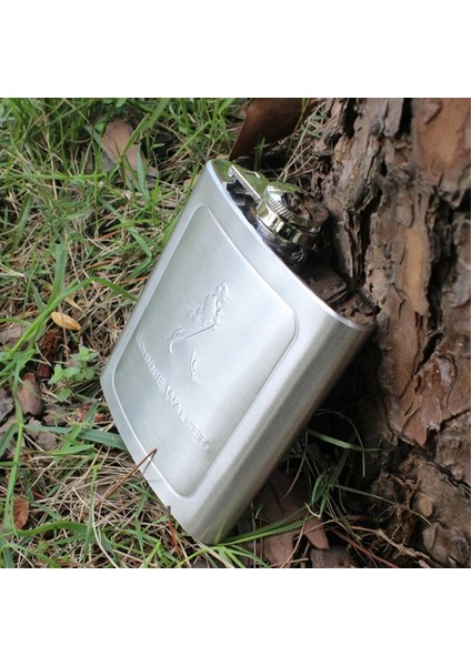 Huni 7 Oz Metal Viski Flagon Cep Şişesi Parlak Paslanmaz Çelik Votka Bardağı Pot Viski Şişesi Cep Şişesi Seti Alkol Huni Likör Flagon (Yurt Dışından)