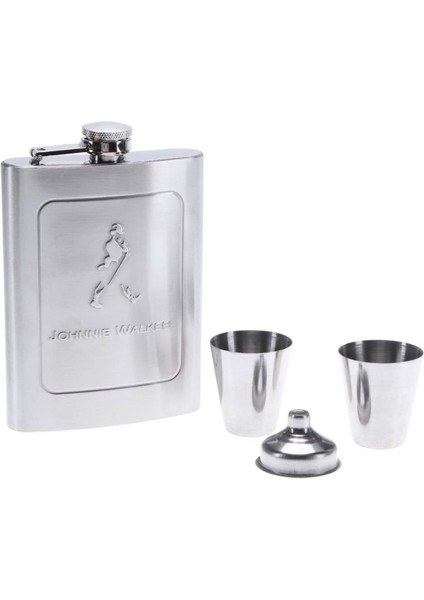 Huni 7 Oz Metal Viski Flagon Cep Şişesi Parlak Paslanmaz Çelik Votka Bardağı Pot Viski Şişesi Cep Şişesi Seti Alkol Huni Likör Flagon (Yurt Dışından)