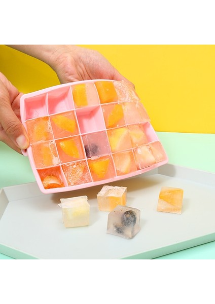 Pembe 24 Izgaralar Kapaklı Faıs Du 4-24 Izgara Silikon Küp Kalıp Kokteyl Bar Pub Için Kapaklı Şarap Viski Buz Blokları Makinesi Kare Buz Küpü Tepsi Kalıp (Yurt Dışından) modelleri