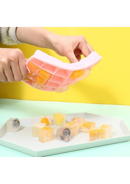Pembe 24 Izgaralar Kapaklı Faıs Du 4-24 Izgara Silikon Küp Kalıp Kokteyl Bar Pub Için Kapaklı Şarap Viski Buz Blokları Makinesi Kare Buz Küpü Tepsi Kalıp (Yurt Dışından) fırsatları