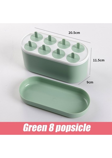 B-Green 8 Buzlu Şeker Ev Buzlu Şeker Kalıp Seti 4 Parça Ev Yapımı Silikon Buzlu Şeker Makinesi Kolay Bırakılan Dondurma Kalıpları Yeniden Kullanılabilir Mutfak Dıy Pop Kalıpları (Yurt Dışından)