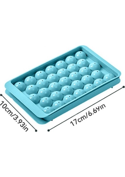 Küçük MAVI-17X10CM 33/37 Buz Kozası Hokeyi Pp Kalıp Dondurulmuş Viski Topu Popsicle Buz Küpü Tepsi Kutusu Lolipop Hediye Yapımı Mutfak Aletleri Aksesuarları (Yurt Dışından)