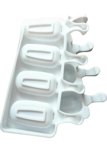 Bir 3/4 Hücre Silikon Popsicle Kalıp Magnum Buz Pop Maker Dondurma Kalıp Buz Tepsisi Kalıp Meyve Suyu Dondurucu Buz Lolly Kek Pişirme Aracı (Yurt Dışından)