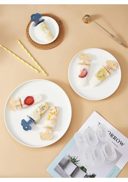 Mavi ve Sarı 8 Izgara 4/6/ızgara Çubuklu Popsicle Kalıpları Kalıp Dondurma Kalıbı Popsicle Kalıp Dıy Dondurma Kalıp Ev Yapımı Dondurma Popsicle Kalıp (Yurt Dışından)