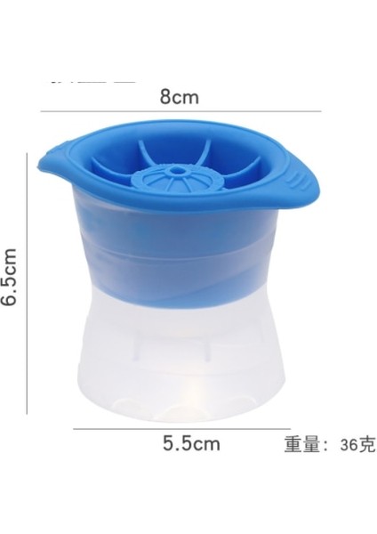 Küçük Mavi Viski Yuvarlak Buz Küpü Makinesi Silikon Küresel Buz Kalıbı Buz Yapma Makinesi Makinesi Hızlı Dondurucu Buz Kalıp Tepsisi Dondurma Modu Buz Kalıbı (Yurt Dışından)