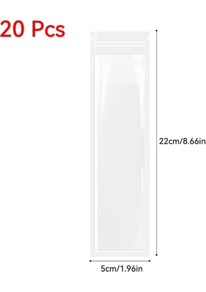 Style1 20 Adet Tek Kullanımlık Buz Yapıcı Şeffaf Dondurma Torbası Plastik Popsicle Çantası Taşınabilir Açık Popsicles Çanta Tek Kullanımlık Buz Yapma Çantaları (Yurt Dışından)