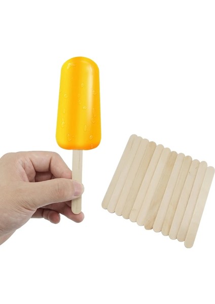 50 Adet 114MM 50/100 Adet Buz Kek Araçları Krem Dondurma Çubuğu Doğal Tahta Çubuklar Dondurma Kaşığı El Sanatları Sanat Dondurma Lolly (Yurt Dışından) fırsatları