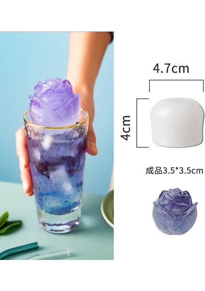 Rose S 20ML 1 Adet Ayı Buz Küpü Tepsi Kalıp Ev Buz Yapıcı Silikon Kutu Kahve Dondurma Kalıp Ayı Karikatür Viski Şarap Içecek Kahve Dekor (Yurt Dışından)