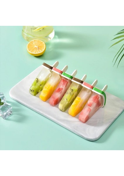 Karpuz Dondurma Kalıbı Kapaklı Karpuz Şekli Kalıp Dıy Ev Yapımı Buz Popsicle Kalıp Dondurulmuş Meyve Suyu Süt Mutfak Dondurma Yapma Araçları (Yurt Dışından)