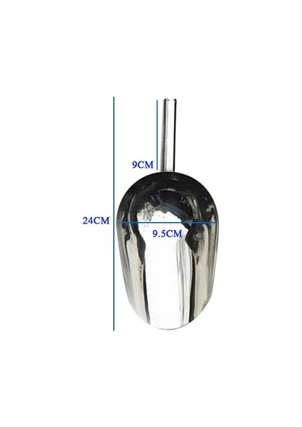 9.5 cm 1x Paslanmaz Çelik Parti Bar Buz Kepçe Pet Kuru Gıda Un Şeker Kutusu Kepçe Büfe Kürek Düğün Bar Parti Mutfak Gereçleri (Yurt Dışından)