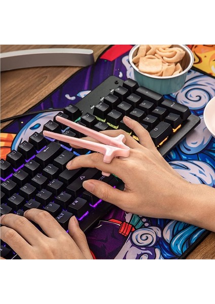 1pc-Beyaz Parmak Çubuklarını Oyun Oyuncu Aperatif Çubuk Tutucu Plastik Oyun Parmak Setleri Oyun Denetleyicisi Eğitim Öğrenme Çubuklarını (Yurt Dışından) fırsatları