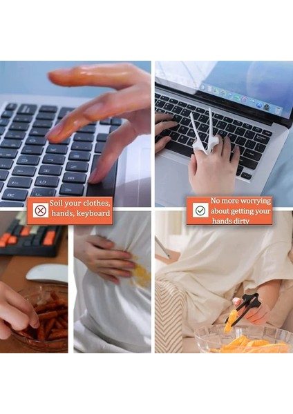 1pc-Beyaz Parmak Çubuklarını Oyun Oyuncu Aperatif Çubuk Tutucu Plastik Oyun Parmak Setleri Oyun Denetleyicisi Eğitim Öğrenme Çubuklarını (Yurt Dışından) indirimleri