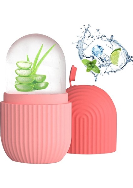 Green1 Yüz Buz Küpü Kalıp Silikon Dondurucu Güzellik Yüz Masajı Nemlendirici Yıkanabilir Fırın Buzlanma Kalıp Pembe (Yurt Dışından) indirimleri