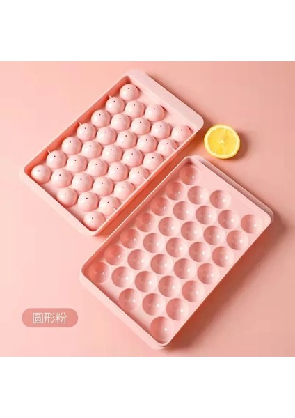 Pembe 20X12CM Ev Yapımı Buz Topu Buz Izgara Kalıp Gıda Sınıfı Malzeme Basın Yuvarlak Buz Küpü Kalıp Yaz Sıcak Satış Buz Kutusu (Yurt Dışından)