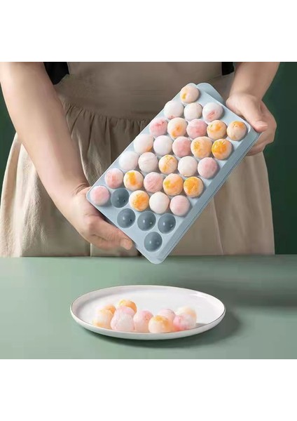 Pembe 20X12CM Ev Yapımı Buz Topu Buz Izgara Kalıp Gıda Sınıfı Malzeme Basın Yuvarlak Buz Küpü Kalıp Yaz Sıcak Satış Buz Kutusu (Yurt Dışından) indirimleri