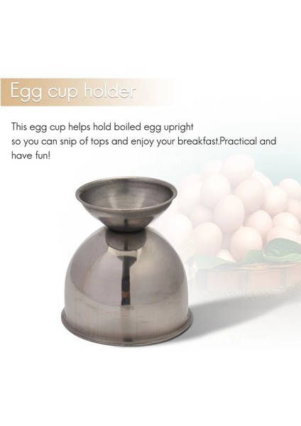 Gümüş Yumurtalık, Yumurta Tepsisi Paslanmaz Çelik Yumuşak Haşlanmış Yumurta Bardak Tutucu Stand Bulaşık Makinesinde Yıkanabilir (4 Paket) (Yurt Dışından) fırsatları