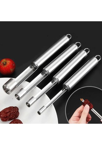 3 Adet Set 1/4 Adet Meyve Oyacağı Paslanmaz Çelik Meyve Oyacağı Kırmızı Tarihler Armut Elma Oyacağı Çok Fonksiyonlu Mutfak Çekirdeği Kaldırılan Aletler (Yurt Dışından)