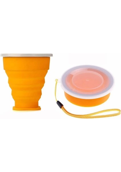 Kırmızı 200 ml Su Bardağı Seyahat Silikon Geri Çekilebilir Renkli Taşınabilir Açık Kahve Handcup 200 ml Katlanır Bardak Bpa Ücretsız Gıda Sınıfı Yemek (Yurt Dışından)