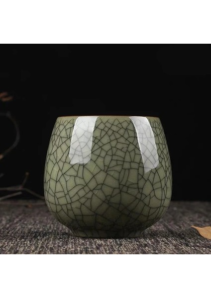 B Basit Longquan Seladonlar Çay Fincanı Çay Töreni Seramik Teaware Kung Fu Drinkware Ofis Master Cup Espresso Kahve Kupa Su Bardakları (Yurt Dışından)