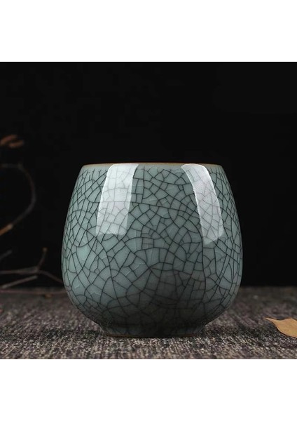 B Basit Longquan Seladonlar Çay Fincanı Çay Töreni Seramik Teaware Kung Fu Drinkware Ofis Master Cup Espresso Kahve Kupa Su Bardakları (Yurt Dışından)