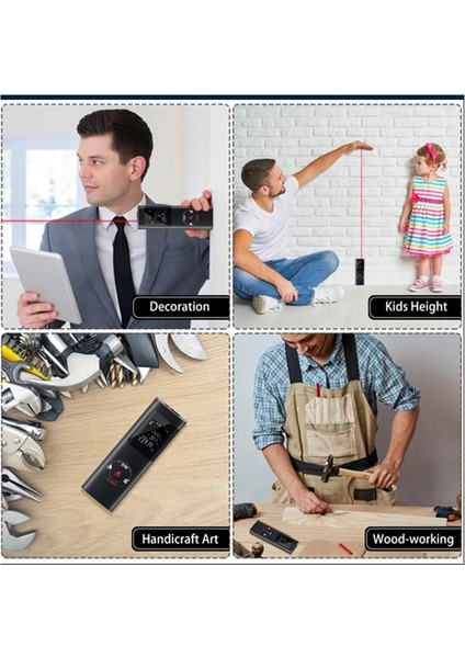 Yatay 40 M 40/60/80 M Akıllı Dijital Lazer Mesafe Ölçer Aralığı Taşınabilir Uzaklık Ölçer Mesafe Bulucu Mini El Mesafe Ölçme Aracı Ölçer (Yurt Dışından) fırsatları