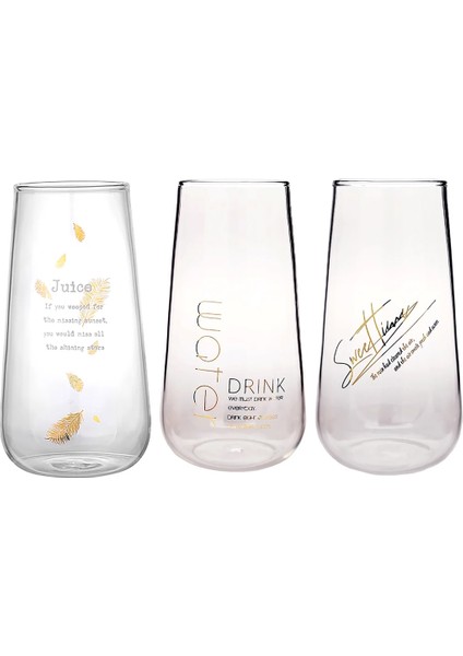 Stil 2 Isıya Dayanıklı Highball Cam Yaratıcı Içecek Bardağı Meyve Suyu Bardağı Süt Cam Ev Gereçleri Içme (Yurt Dışından)