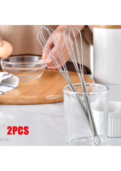2 Adet Yumurta Çırpıcı Mini Paslanmaz Çelik Balon Tel Çırpma Manuel El Mikseri Süt Kreması Tereyağı Çırpma Mikser Mutfak Yumurta Araçları (Yurt Dışından) fiyatları