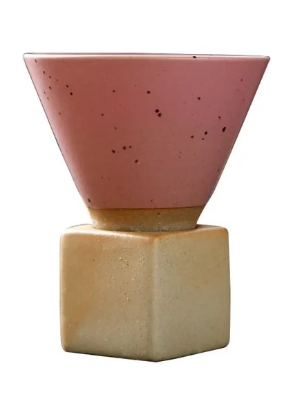 Pembe Kaba Çömlek Çay Bardağı Japon Latte Çekme Çiçek Porselen Fincan Yaratıcı Retro Seramik Kahve Fincanı Ev Yeni Çömlekçilik Kupa 2022 (Yurt Dışından)